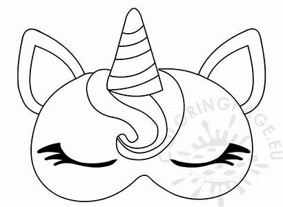 Unicorn Mask Template Sleep Printable Eye Unicornio