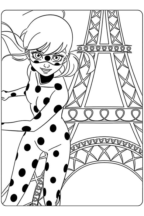 Amore 11 Ladybug Para Colorear Background