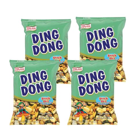 ding dong snack mix with chips and curls 100gm x 4 pcs pinoyhyper