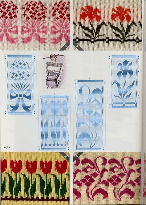 For this pattern, you will need to know how to read a chart, but despite all the knit yourself a fair isle scarf with this free pattern from yarn plaza. Flower fair isle pattern | Machine knitting, Knitting patterns
