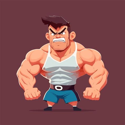 Premium Vector Vector Illustration Of A Macho Masculine Character