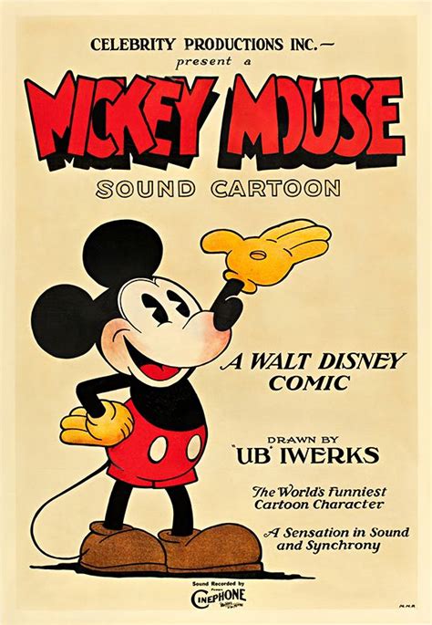Mickey Mouse Vintage Classic Movie Poster Art — Museum Outlets Movie