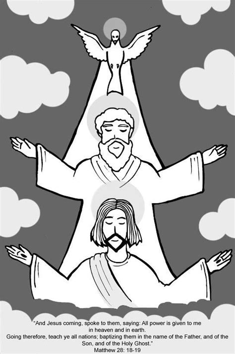 Free Printable Holy Trinity Coloring Pages