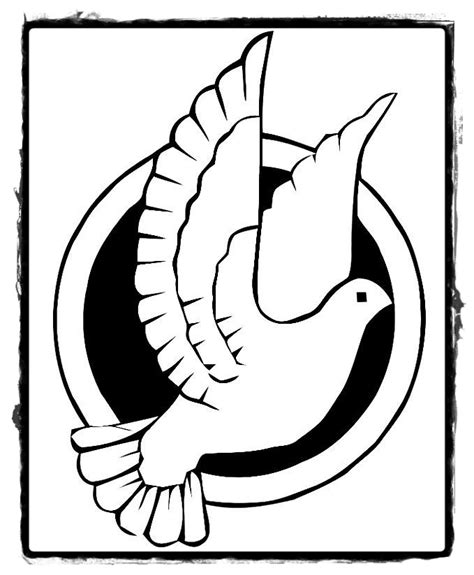 Porumbelul Simbol Al Pacii Planse De Colorat