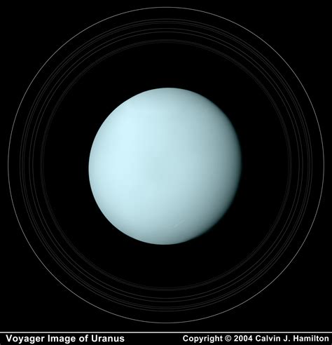 High Resolution Image Of Uranus With Its Rings