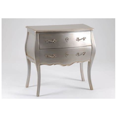 Commode Tiroirs Murano Argent New Silver Amadeus Amadeus Am