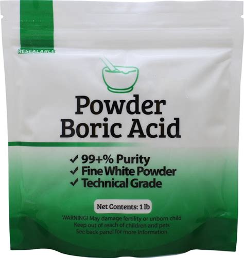 1 Lb Fine Powder Boric Acid H3bo3 999 Pure Orthoboric Acid