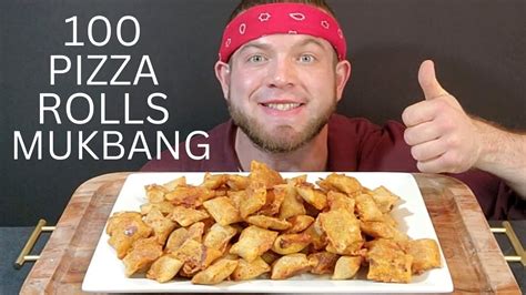 100 Pizza Rolls Challenge Mukbang Asmr Youtube