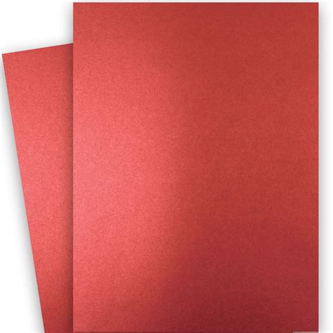 Shine Red Satin Shimmer Metallic Paper 28x40 80lb Text 118gsm