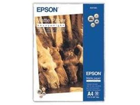 Papel Fotográfico Epson Matte Paper Heavy Weight A4 50 Hojas