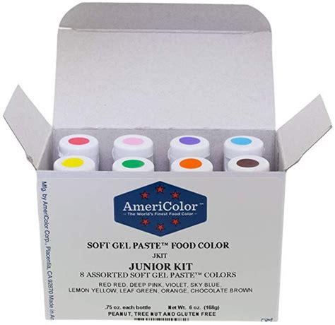 Leily posted 5 jun 2006 , 1:06am. Food Coloring AmeriColor Soft - Gel Paste Junior Kit, 8 ...
