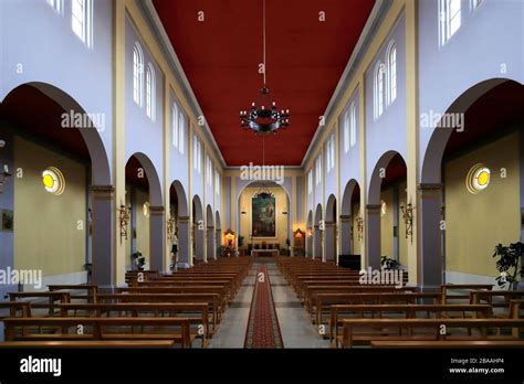 Interior Of The Maria Auxiliadora Church Puerto Natales City