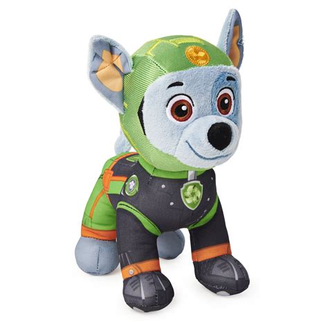 Paw Patrol Moto Pups Rocky Stuffed Animal Plush Toy 8 Inch For Kids