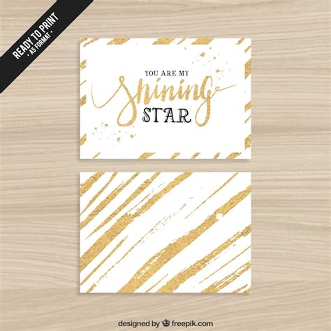 Free Vector You Are My Shining Star Card