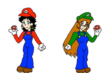 tetra and mako as super mario brothers by airbornewife71 on deviantart