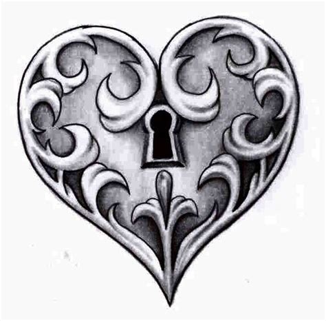 Little Heart By Crazy Tatts On Deviantart Key Drawings Heart Drawing