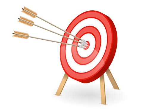 Target With Arrows In Bullseye 1760507 Vector Art At Vecteezy