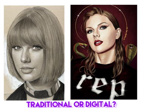 Traditional Art Or Digital Art Typelish