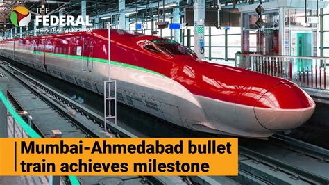 mumbai ahmedabad bullet train 100 km viaduct 250 km pier done the federal youtube