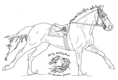 horse coloring page image animal place