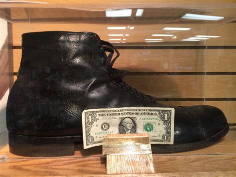 Giant Shoe Worn By Robert Wadlow Tallest Verified Person To Ever Live