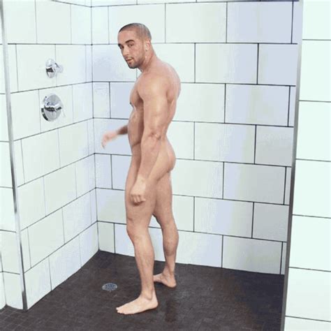 Guys From Behind 31 Days Of Naked Men Man Showering