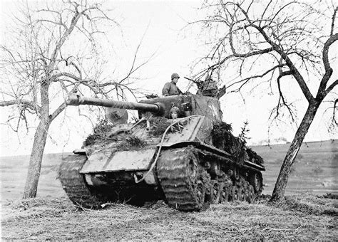 An Us M4a3e8 Easy Eight Sherman Tank Fitted With The 76mm M1 Cannon