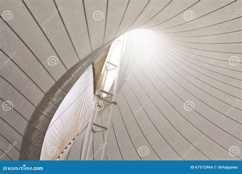 Fabric Tensile Roof Structure Stock Photo Image Of Curved Skeleton