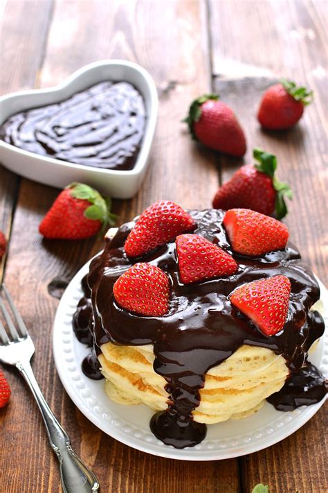 Chocolate Covered Strawberry Pancakes Recipe Chocolate Covered