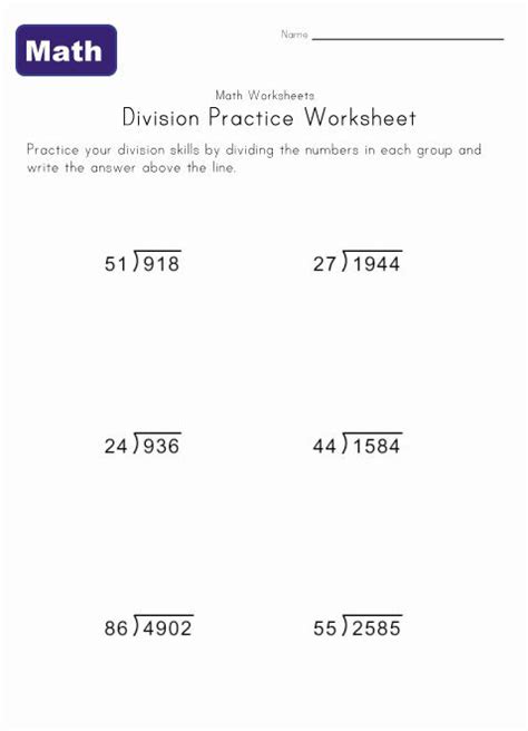 Long Division Worksheets Grade 6 Pdf Kidsworksheetfun