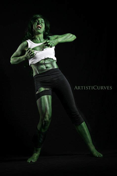 She Hulk Body Paint Photoshoot Ideas