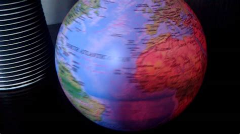 Rotating Globe With Cool Led Light Youtube
