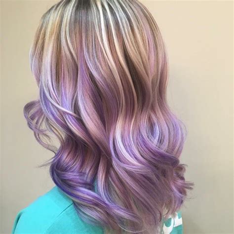 Ashe Pale White Blonde Titanium Purple Lilac Pastel Balayage Hand