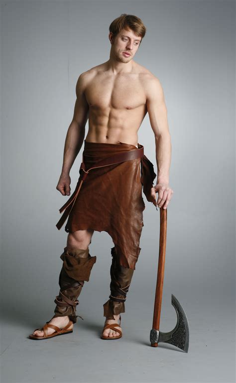 Barbarian Warrior By Mjranum Stock On Deviantart Male Pose