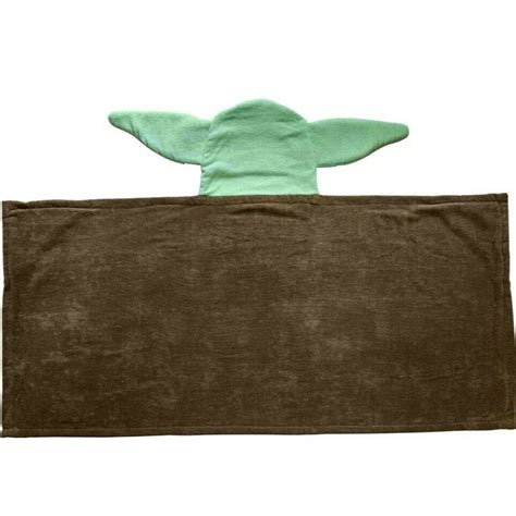 Mandalorian The Child Baby Yoda Hooded Bath Towel With Ears Etsy