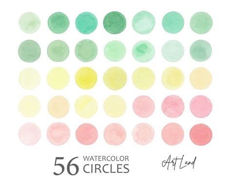 Instagram Story Highlight Icons Watercolor Circles Clipart Etsy