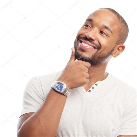 Young Cool Black Man Thinking Stock Photo By ©kues 62166695