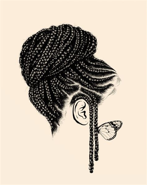 Gaks Designs How To Draw Braids How To Draw Hair Black Love Art