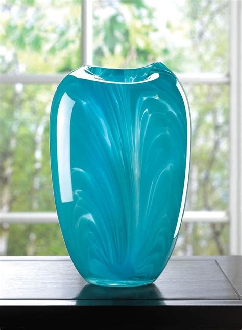 Vessels & vases > bottles & jars & jugs. Turquoise Modern Glass Vase | BEAUTIFUL VASES, PITCHERS ...