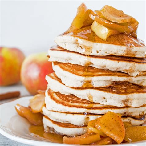 Apple Cider Pancakes Wcaramel Apple Cider Syrup Bake It With Love