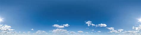 Premium Photo Blue Sky With Beautiful Clouds As Seamless Hdri 360