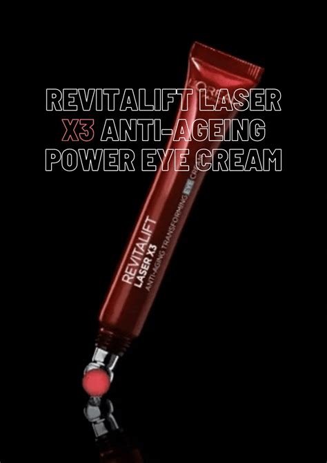 Review Loréal Revitalift Laser X3 Anti Ageing Power Eye Cream Before And After