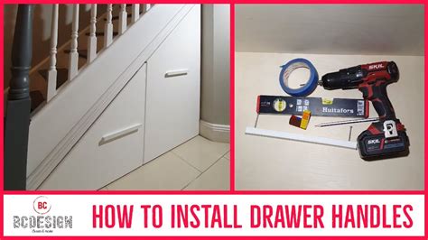 Here is my quick and easy installation video of changing out the knobs/builder hardware on my kithcen cabinets to add a cup pull. How to install cabinet pulls - YouTube