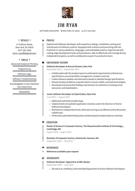Software Developer Resume Examples And Writing Tips 2024 ·