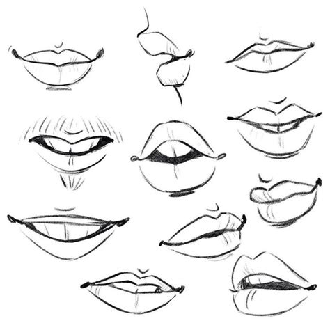 297 Best Character Anatomy Mouth Images On Pinterest Drawing