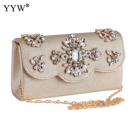 Buy Gold Luxury Handbags Designer Evening Bag With