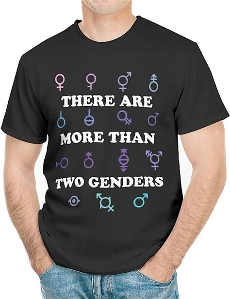 Skytee There Are More Than 2 Genders Shirt Graphic Lgbt Shirt Negro Large Mx
