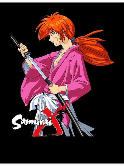 Himura Kenshin Battousai Samurai X Poster By Lirumassage Redbubble
