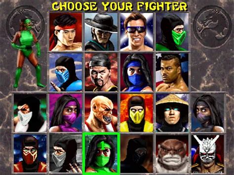 Mortal Kombat Character Select Screen Terencedanish