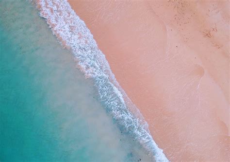 Download 1280x900 Wallpaper Nature Soft Sea Waves Aerial View Beach